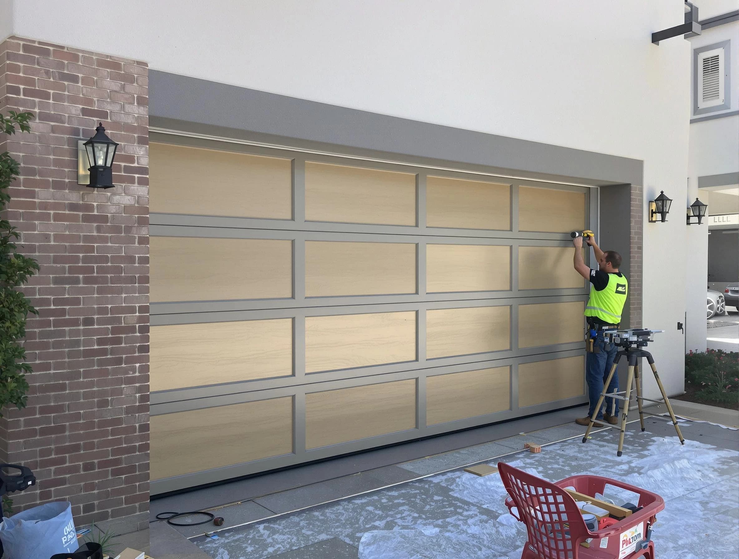 Garage door replacement service by Westminster Garage Door Repair in Westminster