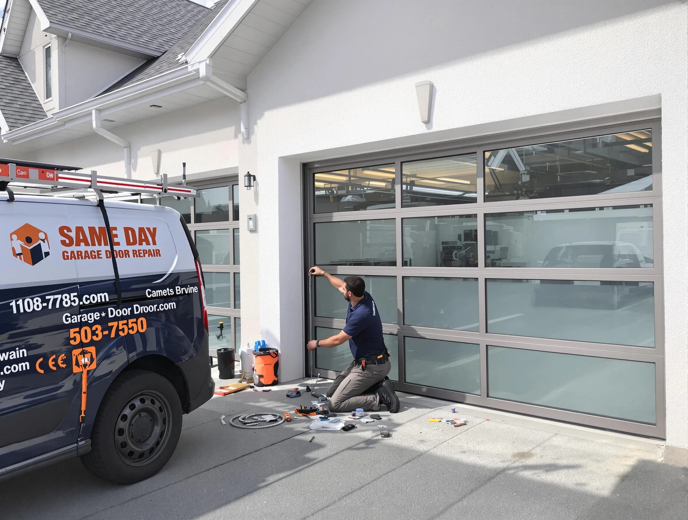 Same-day garage door repair service by Westminster Garage Door Repair in Westminster
