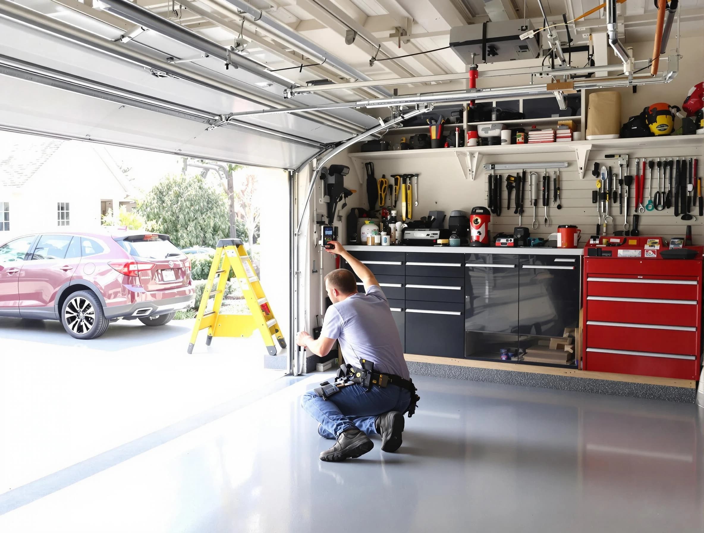 Local garage door repair service by Westminster Garage Door Repair in Westminster