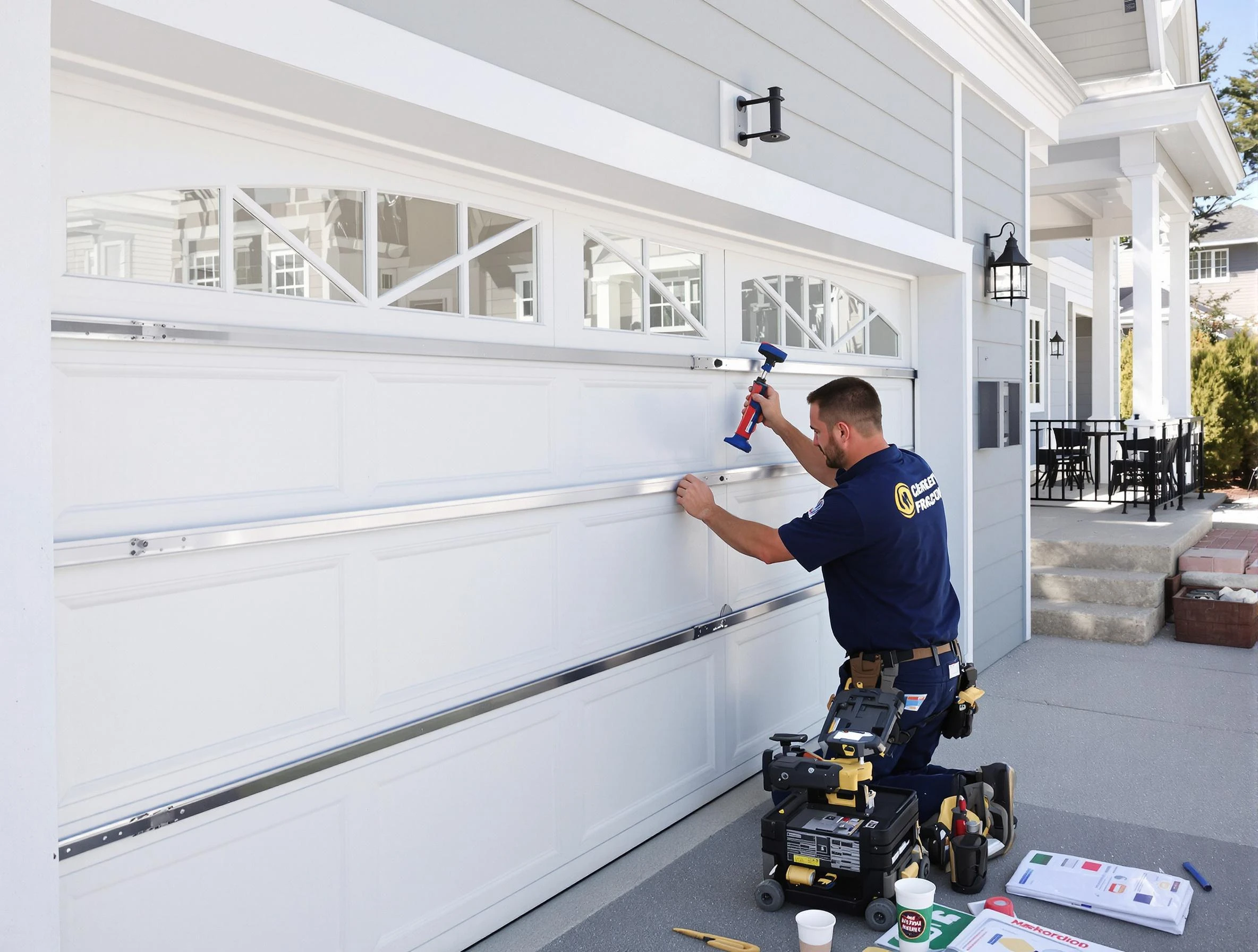 Professional garage door installation by Westminster Garage Door Repair in Westminster