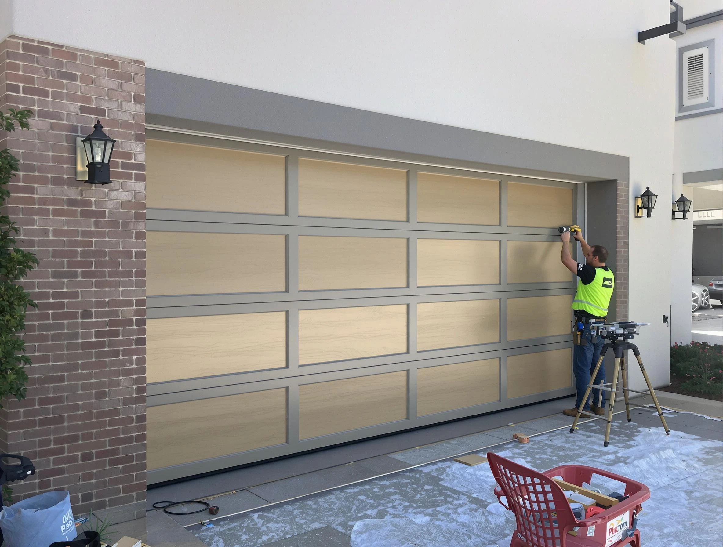 Garage door replacement service by Westminster Garage Door Repair in Westminster