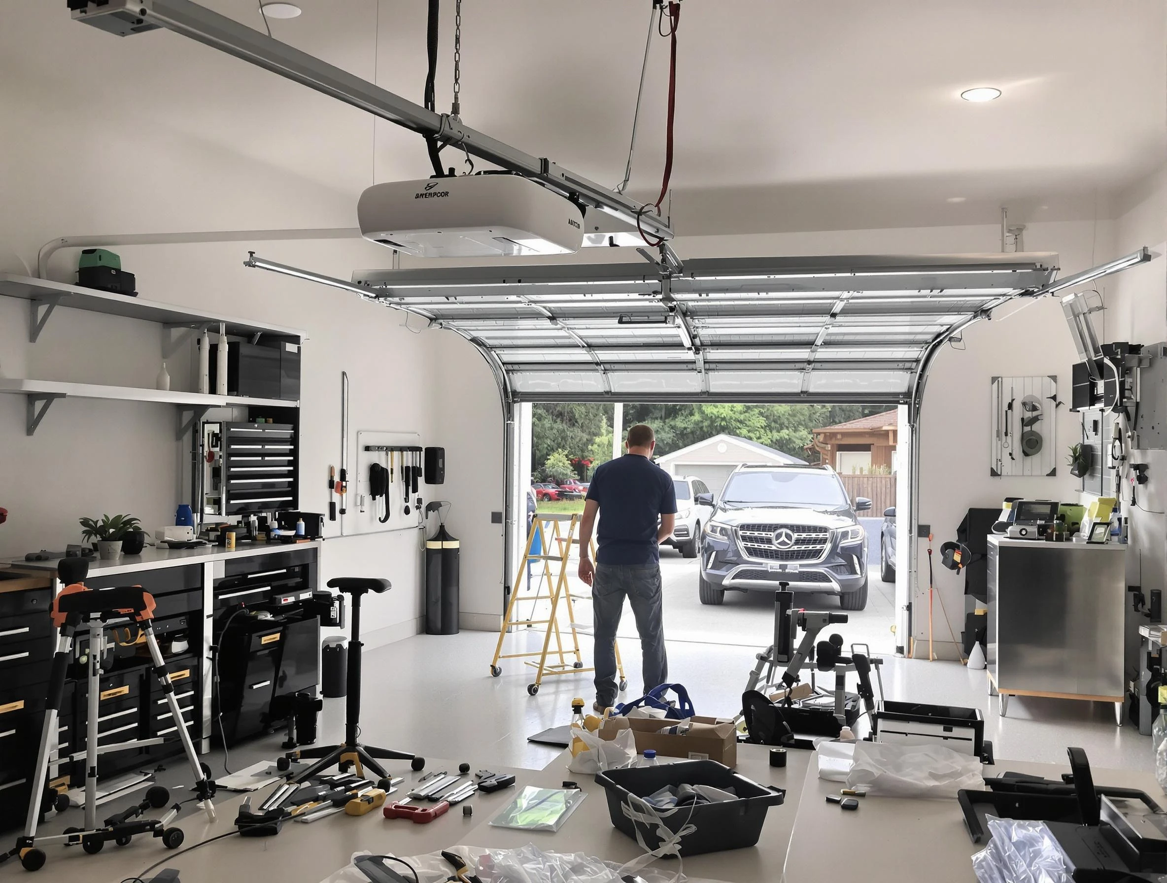 Garage door opener installation by Westminster Garage Door Repair in Westminster