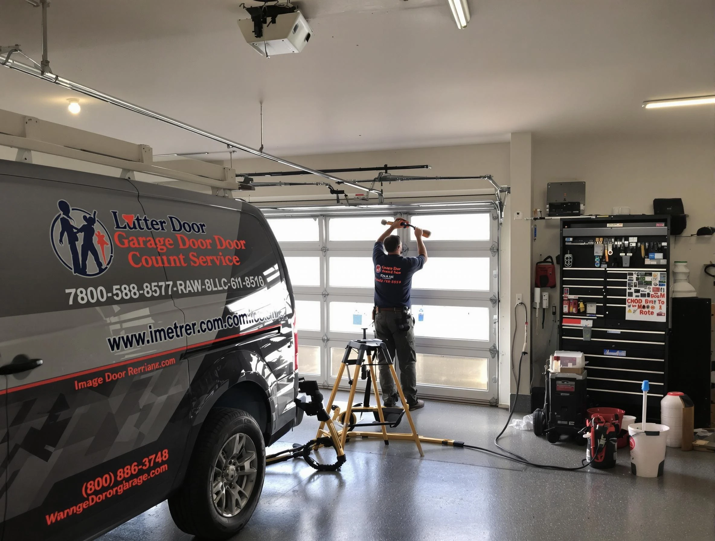 Westminster Garage Door Repair rapid response team performing same-day repair in Westminster