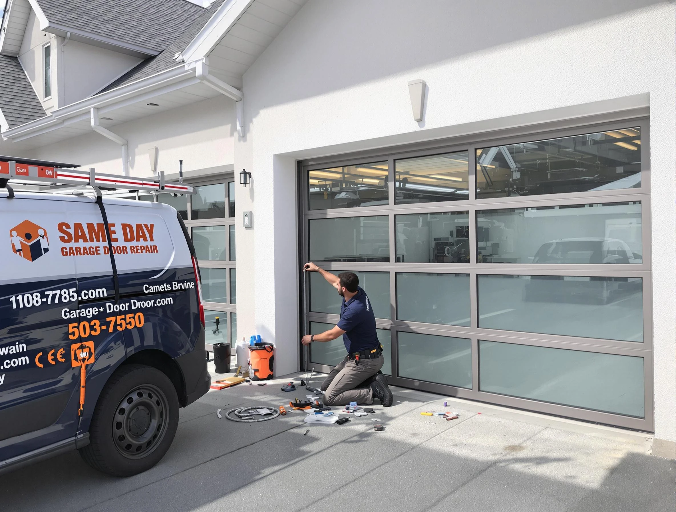 Same-day garage door repair service by Westminster Garage Door Repair in Westminster